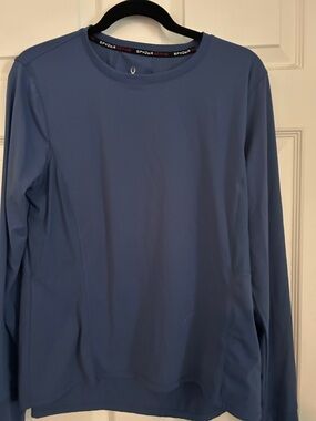 Spyder Men’s Long-Sleeve Performance Tee - Steel Blue